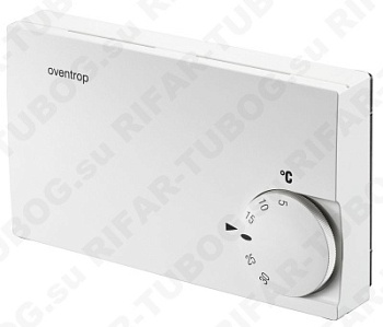1152151 Oventrop Комнатный термостат для наружного монтажа, отопление и охлаждение, регулирование (0-10В), 24 В, RAL9016