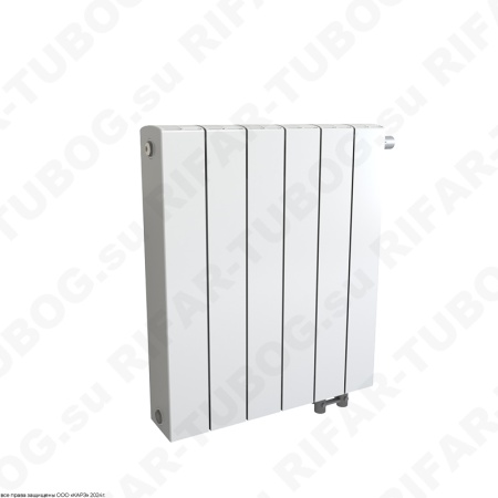 Биметаллический радиатор RIFAR SUPReMO VENTIL 500 - 9 сек., подключение нижнее правое (нпп), белый (глянцевый)
