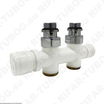 0682-1500VCEA SR Rubinetterie Узел нижнего подключения, ручной, прямой, G 1/2 НР х G 3/4 НР, Белый