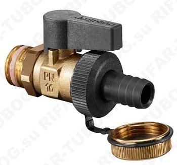 1033316 Oventrop Шаровой кран Optiflex KFE, со штуцером и колпачком, DN 20 х G 3/4 НР