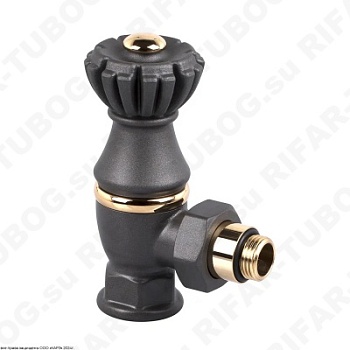 0325-2000V00P SR Rubinetterie Ручной вентиль Liberty, угловой, G 1/2 НР х G 3/4 ВР, Антрацит