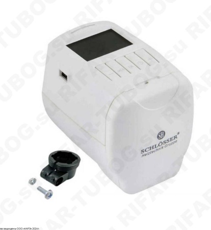 601100004 Schlosser Электронный программируемый термостат DZ, клеммное соединение, Белый