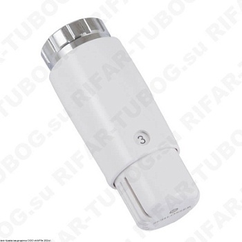 601100048 Schlosser Термостат Mini Diamant DZ, клеммное соединение (под клапана Danfoss RA-N), Белый