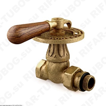 0311-1500Z000 SR Rubinetterie Ручной вентиль Belle Epoque, прямой, G 1/2 НР х G 1/2 ВР, Бронза