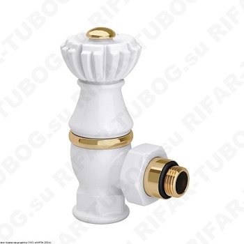 0325-2000V00A SR Rubinetterie Ручной вентиль Liberty, угловой, G 1/2 НР х G 3/4 ВР, Белый