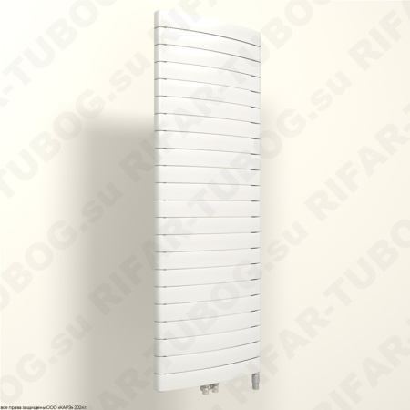 Биметаллический радиатор RIFAR CONVEX VENTIL 500 - 22 сек., подключение нижнее центральное, белый (глянцевый)