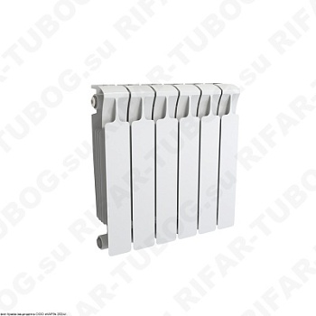 Биметаллический радиатор RIFAR MONOLIT 350 - 5 сек., подключение боковое, белый (глянцевый)
