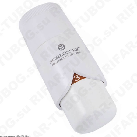 600500004 Schlosser Термостат Brillant DZ, клеммное соединение (под клапана Danfoss RA-N), Белый