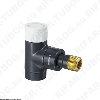 1163032 Oventrop Термовентиль E, угловой, R 1/2 НР х Rp 1/2 ВР, RAL7016