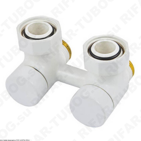 601000004 Schlosser Узел нижнего подключения Exclusive, угловой, G 3/4 НГ х М22x1,5 НР, Белый