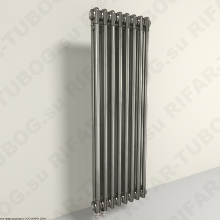 Радиатор 2-х трубчатый RIFAR TUBOG 2120 - 16 сек, подключение нижнее одностороннее (D1), цвет TL — Технолак (глянцевый)