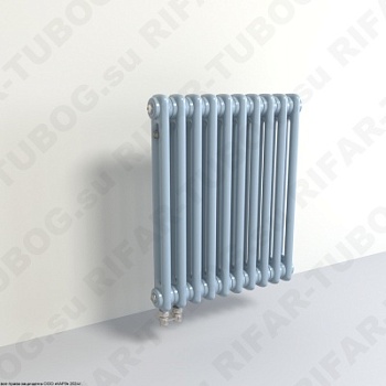 Радиатор 2-х трубчатый RIFAR TUBOG 2067 - 32 сек, подключение нижнее одностороннее (D1), цвет SA — Сапфир (глянцевый)