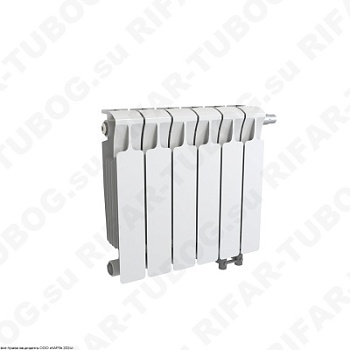 Биметаллический радиатор RIFAR MONOLIT VENTIL 300 - 13 сек., подключение нижнее правое (нпп), белый (глянцевый)