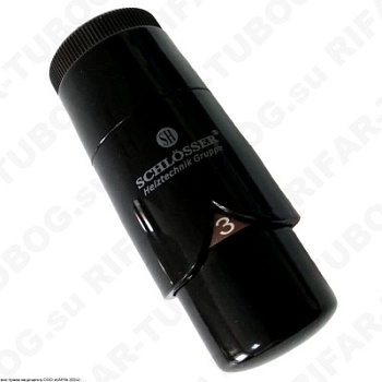 600500027 Schlosser Термостат Brillant DZ, клеммное соединение (под клапана Danfoss RA-N), RAL9005