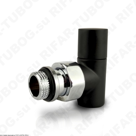 0774-1500VC0S SR Rubinetterie Ручной вентиль Tondera Light, угловой, G 1/2 НР х G 1/2 ВР, Черный матовый