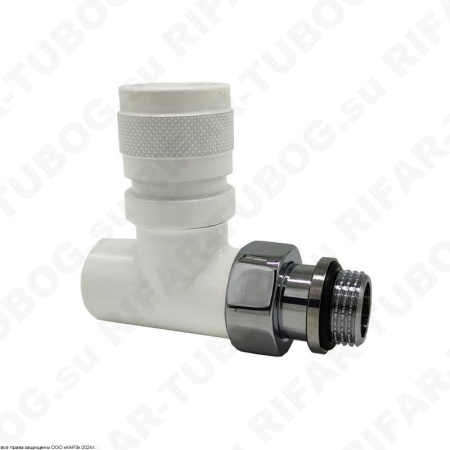 0612-1500VC0A SR Rubinetterie Ручной вентиль Tondera, преобразуемый в термостатический, прямой, G 1/2 НР х G 1/2 ВР, Белый