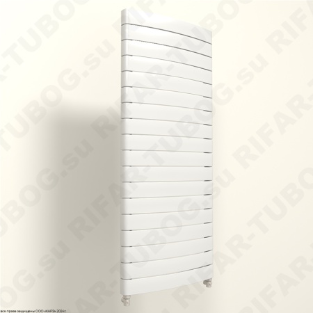 Биметаллический радиатор RIFAR CONVEX 500 - 18 сек., подключение нижнее разнесенное, белый (глянцевый)
