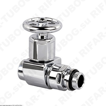 0336-1500C000 SR Rubinetterie Ручной вентиль Prestige & Minimal, маховик, прямой, G 1/2 НР х G 1/2 ВР, Хром