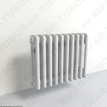 Радиатор 3-х трубчатый RIFAR TUBOG 3037 - 22 сек, подключение боковое универсальное (B1-B4), цвет WH — Белый (глянцевый)