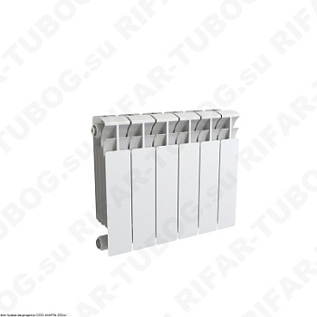 Биметаллический радиатор RIFAR BASE 200 - 11 сек., подключение боковое, белый (глянцевый)