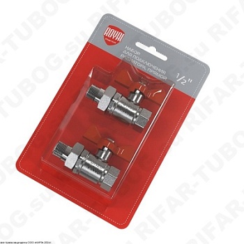RTO 07.075 Royal Thermo Комплект шаровых кранов, прямой, R 1/2 НР х G 1/2 ВР