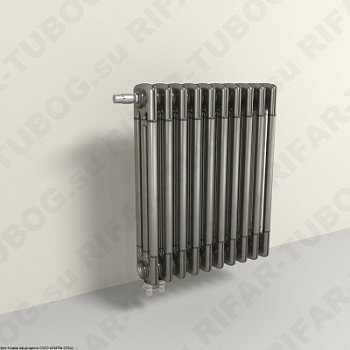 Радиатор 3-х трубчатый RIFAR TUBOG VENTIL 3072 - 37 сек, подключение нижнее одностороннее с термоклапаном (DV1), цвет TL — Технолак (глянцевый)