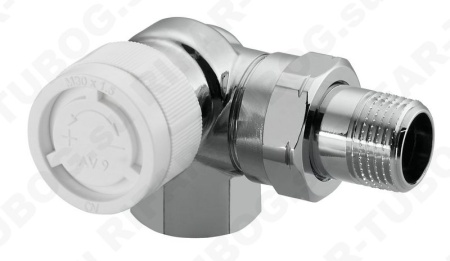 1162472 Oventrop Термовентиль CV9, трехосевой левый, R 1/2 НР х Rp 1/2 ВР, CR