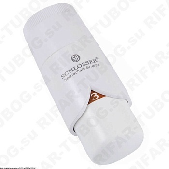 600500004 Schlosser Термостат Brillant DZ, клеммное соединение (под клапана Danfoss RA-N), Белый