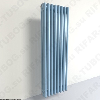 Вертикальный радиатор 3-х трубчатый RIFAR TUBOG 3150 - 10 сек, подключение боковое универсальное (B1-B4), цвет SA — Сапфир (глянцевый)