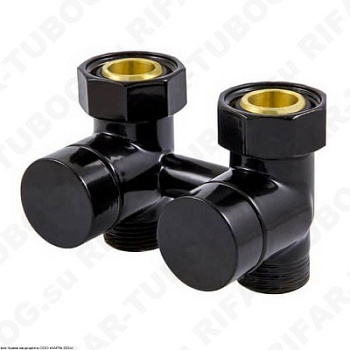 601000102 Schlosser Узел нижнего подключения Exclusive, угловой, G 3/4 НГ х М22x1,5 НР, RAL9005