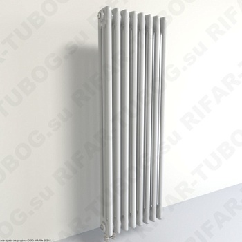 Радиатор 3-х трубчатый RIFAR TUBOG 3092 - 37 сек, подключение нижнее одностороннее (D1), цвет WH — Белый (глянцевый)