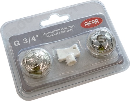 Rifar Монтажный комплект MONOLIT/SUPReMO, G 3/4 НР, Хром