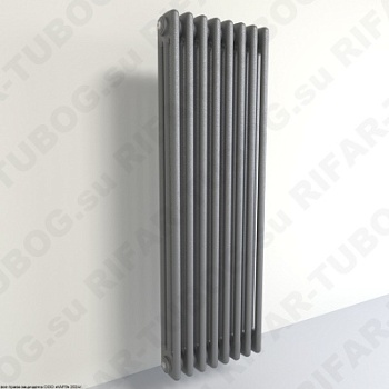 Радиатор 3-х трубчатый RIFAR TUBOG 3110 - 14 сек, подключение боковое универсальное (B1-B4), цвет TI — Титан (матовый)