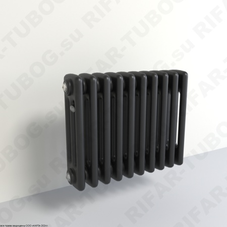 Радиатор 3-х трубчатый RIFAR TUBOG 3018 - 51 сек, подключение боковое универсальное (B1-B4), цвет BM — Черный янтарь (матовый)
