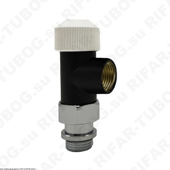 0631-1500VC0S SR Rubinetterie Термовентиль Tondera, осевой, G 1/2 НР х G 1/2 ВР, Черный матовый