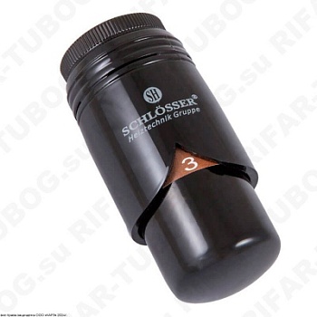 600200014 Schlosser Термостат Brillant SH, M30x1,5 (под клапана Schlosser, Honeywell, Heimeier, Oventrop), RAL9005