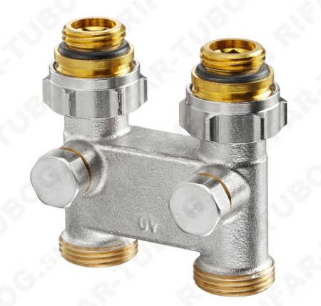 1016363 Oventrop Перепускной узел, проходной, G 1/2 НР х G 3/4 НР