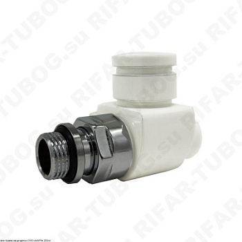 0354-1500VC0A SR Rubinetterie Вентиль на обратную подводку Prestige & Minimal, прямой, G 1/2 НР х G 1/2 ВР, Белый