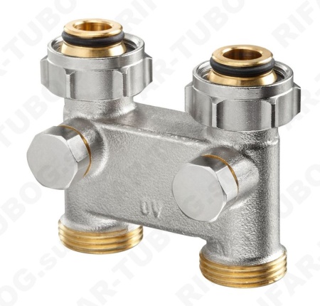 1016362 Oventrop Перепускной узел, проходной, G 3/4 НГ х G 3/4 НР