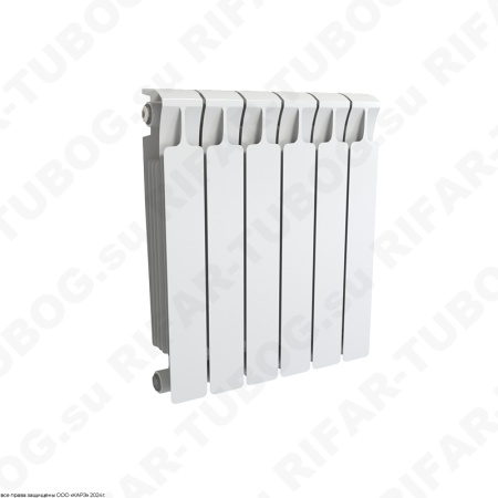 Биметаллический радиатор RIFAR MONOLIT 500 - 14 сек., подключение боковое, белый (глянцевый)