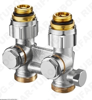 1015993 Oventrop Вентиль Мultiflex F ZBU с преднастройкой, проходной, G 1/2 НР х G 3/4 НР