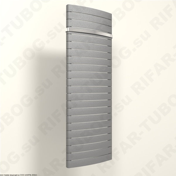 Биметаллический радиатор RIFAR CONVEX 500 - 22 сек., подключение нижнее разнесенное, титан