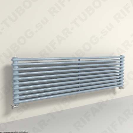 Горизонтальный радиатор 2-х трубчатый  RIFAR TUBOG HORIZONT 2150 - 10 сек, цвет SA — Сапфир (глянцевый)