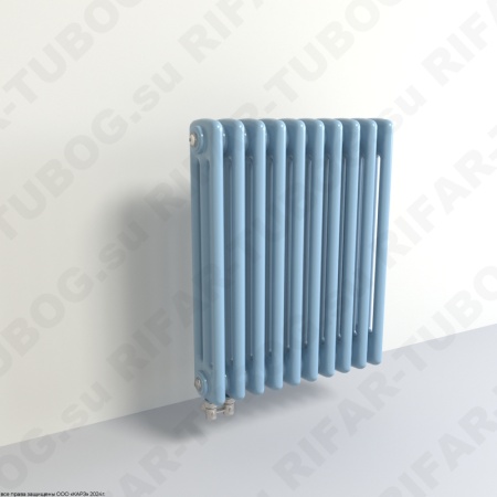 Радиатор 3-х трубчатый RIFAR TUBOG 3077 - 5 сек, подключение нижнее одностороннее (D1), цвет SA — Сапфир (глянцевый)