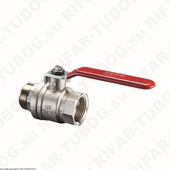 1076204 Oventrop Шаровой кран Optibal, НР-ВР, рычажная рукоятка, G 1/2 НР х G 1/2 ВР