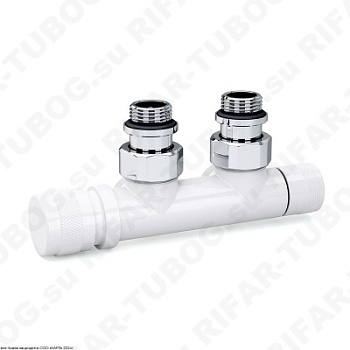 0683-1500VCEA SR Rubinetterie Узел нижнего подключения, ручной, угловой, Левый, G 1/2 НР х G 3/4 НР евроконус, Белый