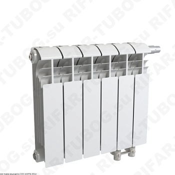 Алюминиевый радиатор RIFAR ALUM VENTIL 200 - 12 сек., подключение нижнее правое (нпп), белый (глянцевый)