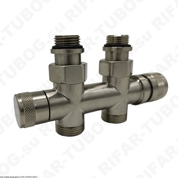 0682-1500NSE0 SR Rubinetterie Узел нижнего подключения, ручной, прямой, G 1/2 НР х G 3/4 НР, Матовый никель