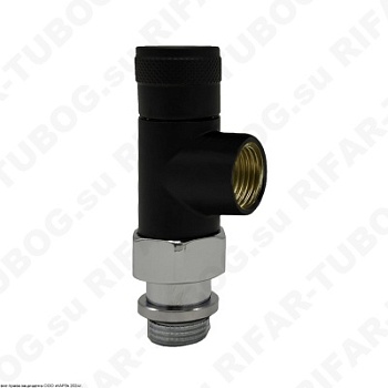 0671-1500VC0S SR Rubinetterie Вентиль на обратную подводку Tondera, осевой, G 1/2 НР х G 1/2 ВР, Черный матовый