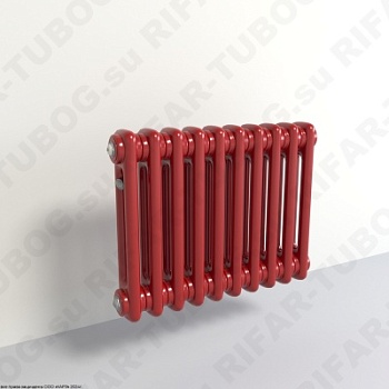 Радиатор 2-х трубчатый RIFAR TUBOG 2018 - 27 сек, подключение боковое универсальное (B1-B4), цвет BO — Бордо (глянцевый)